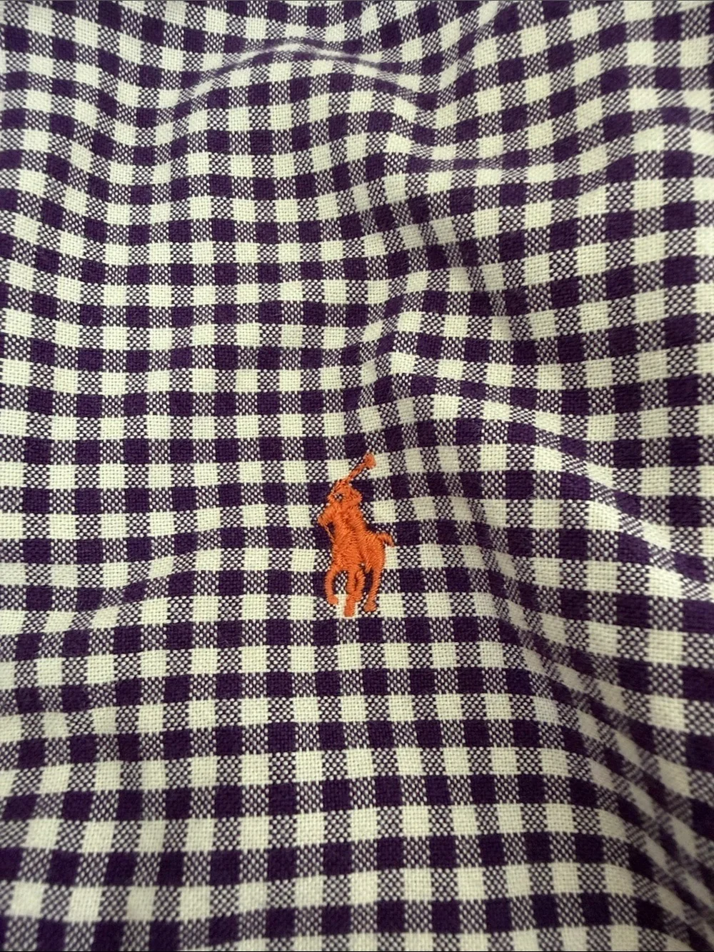 Ralph Lauren Purple & White Gingham Shirt